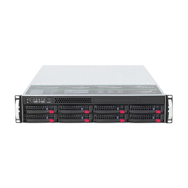 EIS-H2105RCR 8盘位2U双路高性能机架式服务器