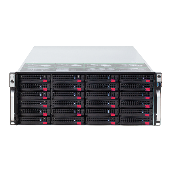 EIS-H4224SCR 24盘位4U双路高性能机架式存储服务器
